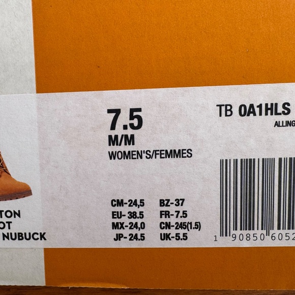 🆕 Timberland Allington Heel 6" wheat boot Sz 7.5 - Picture 15 of 16